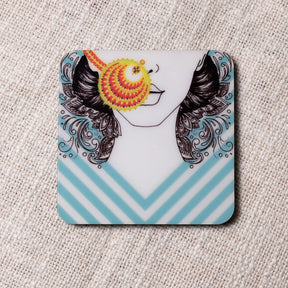 Square wooden coasters (set of 6)