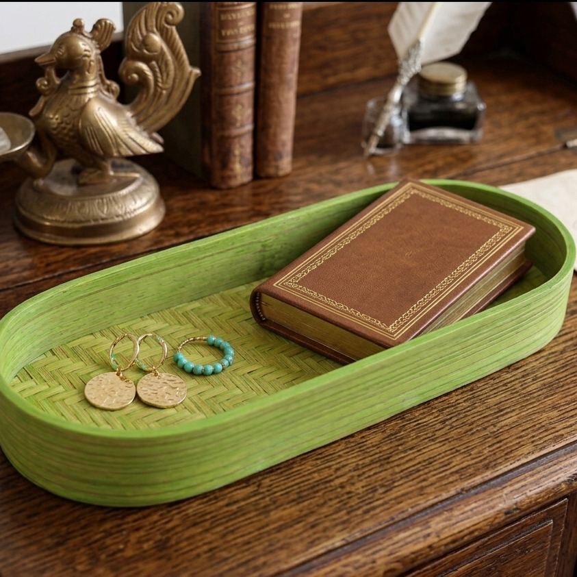 Veda Bamboo Tray - Green