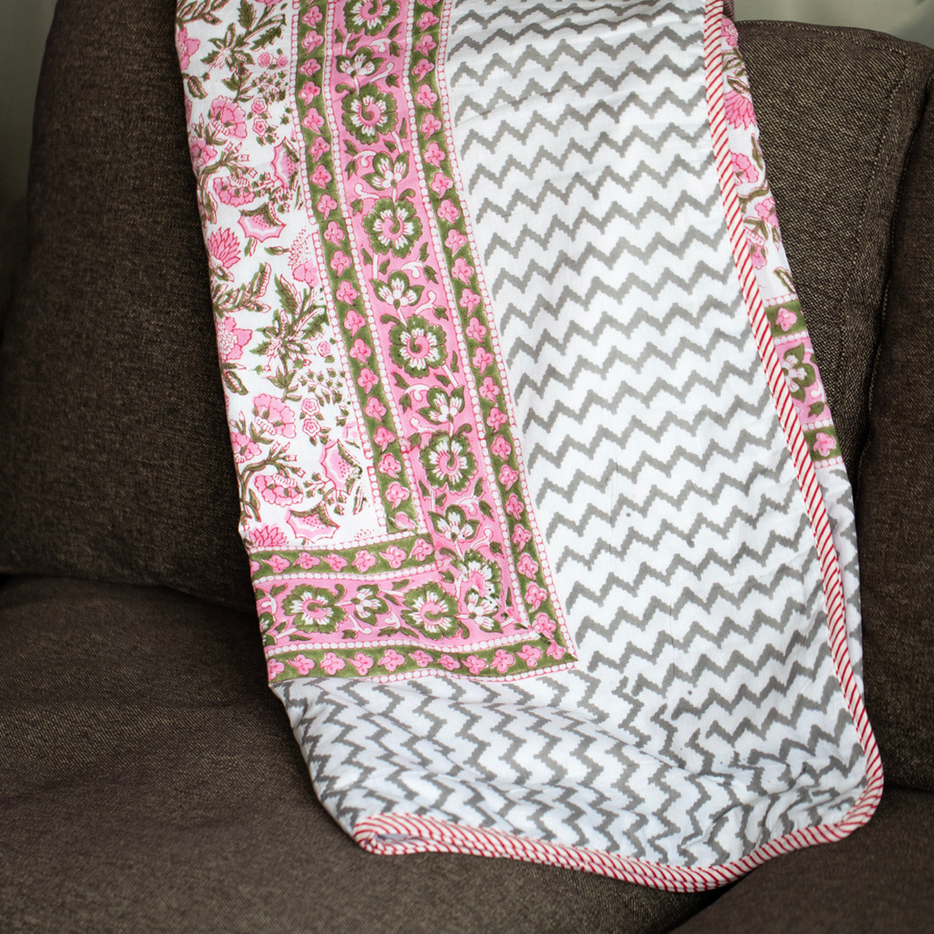 cotton blanket pink